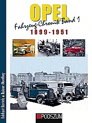 Buch Opel Fahrzeug-Chronik Band 1: 1899-1951