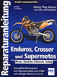 Motorrad B?cher - Enduros, Crosser und Supermotos Reparaturanleitung