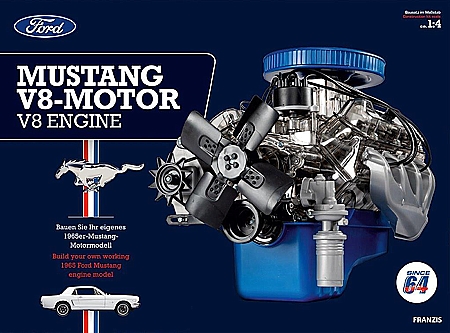 Modellbausätze - Ford Mustang V8-Motor Modellbausatz